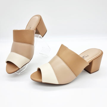 Modare 7109-464 Slip-On Mule Sandal in Tan/Beige